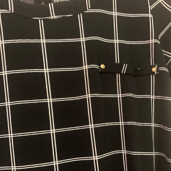 Sweet Wanderer Black And White Patterned Blouse - Picture 3 of 5